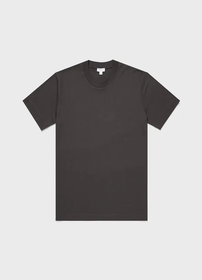 ussunspel Relaxed Fit Heavyweight Tshirt Charcoal Men Tshirts