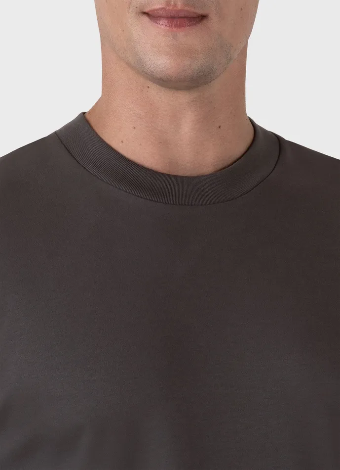 ussunspel Relaxed Fit Heavyweight Tshirt Charcoal Men Tshirts ussunspel Relaxed Fit Heavyweight Tshirt Charcoal Men Tshirts