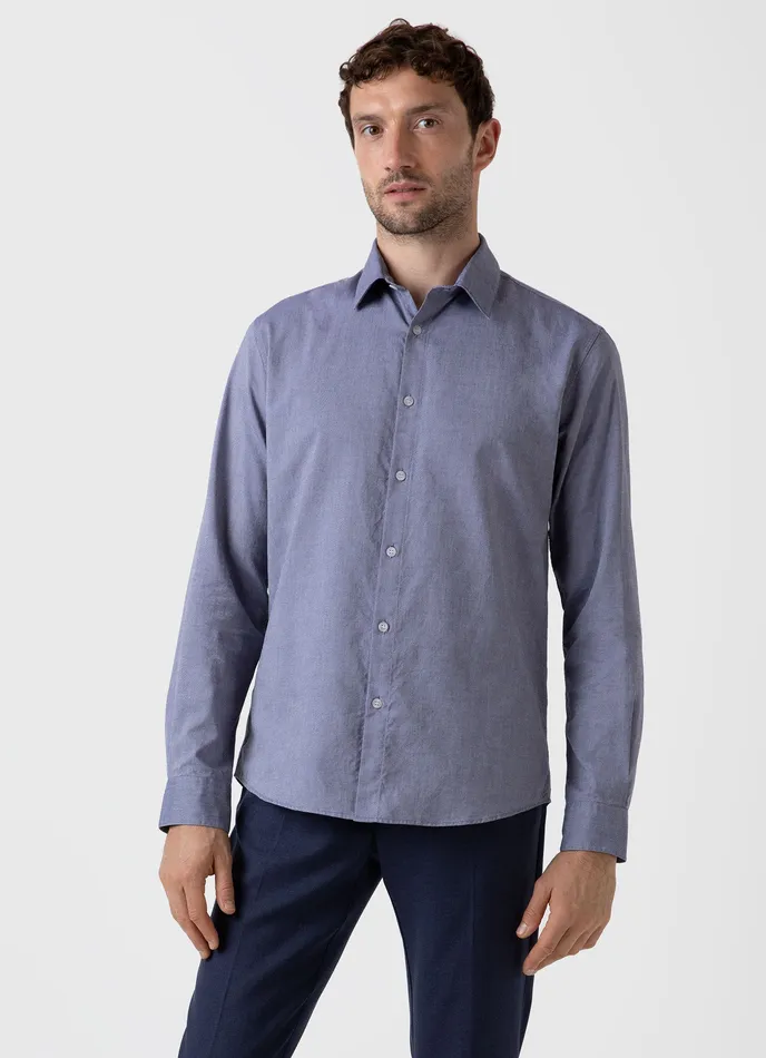 ussunspel Shirts Men Oxford Shirt Dark Blue ussunspel Shirts Men Oxford Shirt Dark Blue