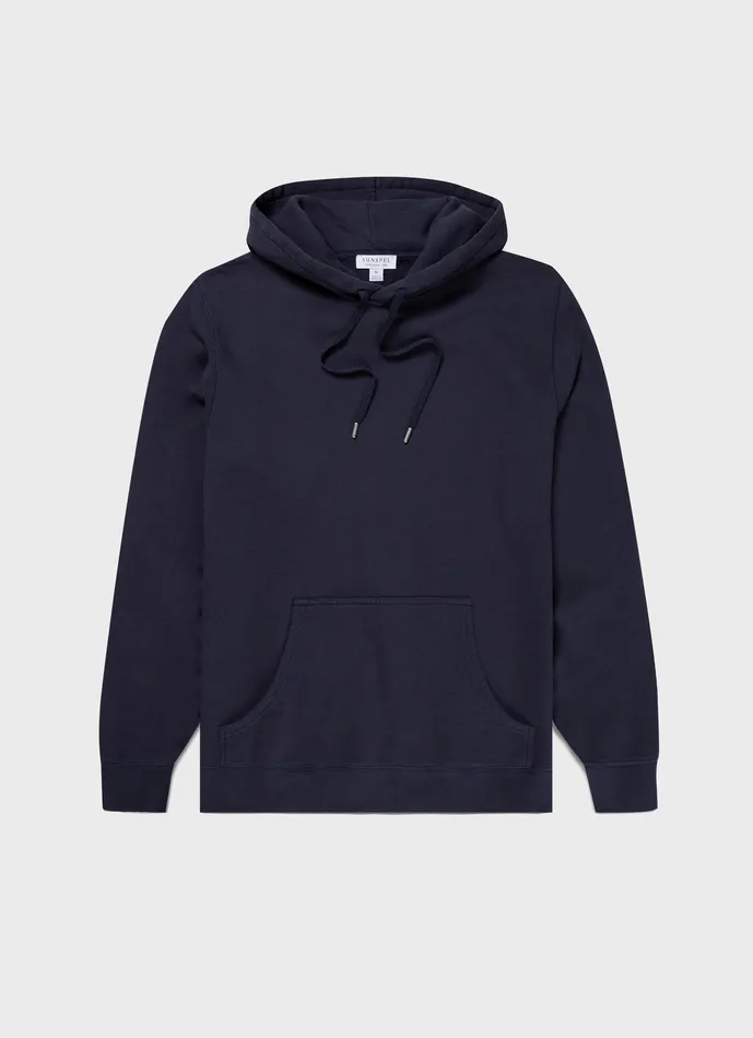 ussunspel Sweatshirts and Sweatpants Men Loopback Hoodie Navy