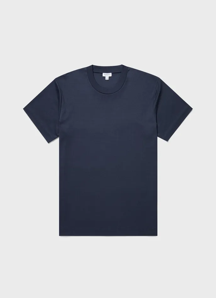 ussunspel Tshirts Men Relaxed Fit Heavyweight Tshirt Slate Blue