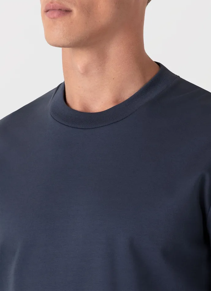 ussunspel Tshirts Men Relaxed Fit Heavyweight Tshirt Slate Blue ussunspel Tshirts Men Relaxed Fit Heavyweight Tshirt Slate Blue
