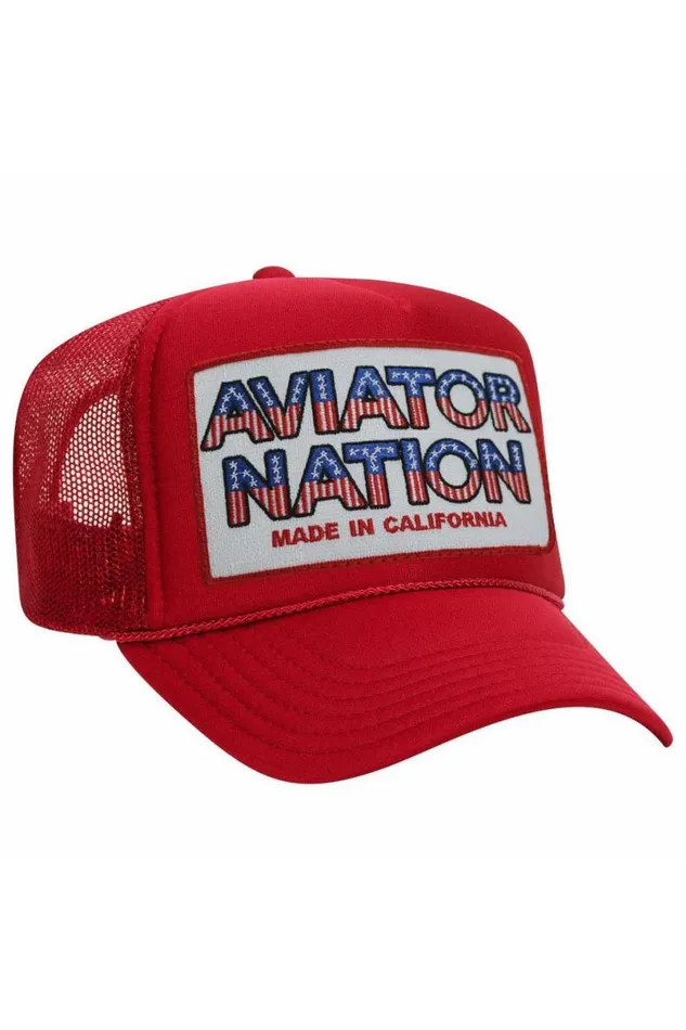 Usa Patriotic Vintage Trucker Hat WomenMen Aviator Nation Trucker Hats