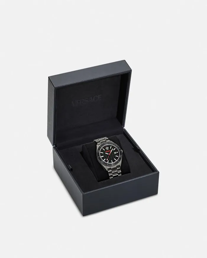 VDome Watch Black Men Versace Watches