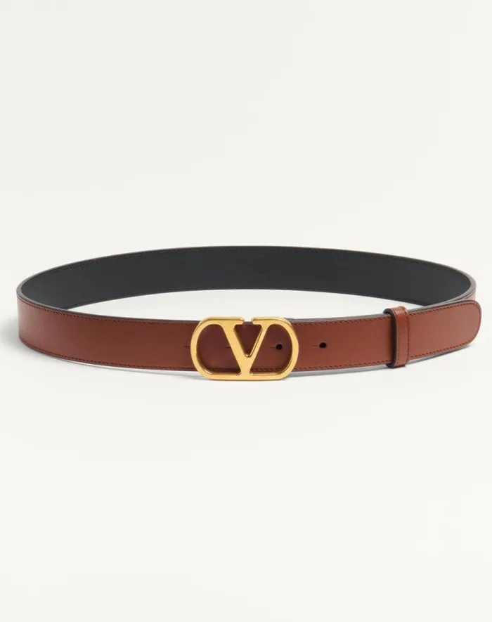 Valentino Belts Woman Vlogo Signature Belt In Shiny Calfskin 30 Mm For Woman In Black Black Valentino Belts Woman Vlogo Signature Belt In Shiny Calfskin 30 Mm For Woman In Black Black