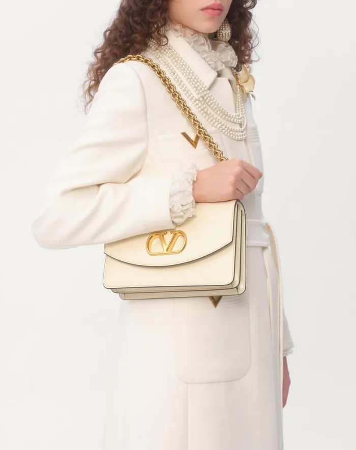 Valentino Coats And Outerwear Woman Drill Double Coat For Woman In Ivory Ivory Valentino Coats And Outerwear Woman Drill Double Coat For Woman In Ivory Ivory