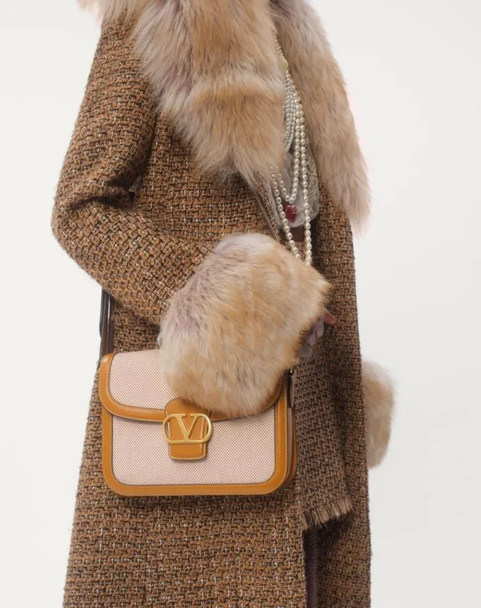 Valentino Coats And Outerwear Woman Fantasy Tweed Coat For Woman In Brownmulticolor Brownmulticolor Valentino Coats And Outerwear Woman Fantasy Tweed Coat For Woman In Brownmulticolor Brownmulticolor