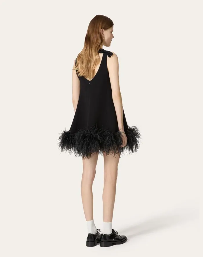 Valentino Dresses Woman Structured Couture Short Dress For Woman In Black Black Valentino Dresses Woman Structured Couture Short Dress For Woman In Black Black