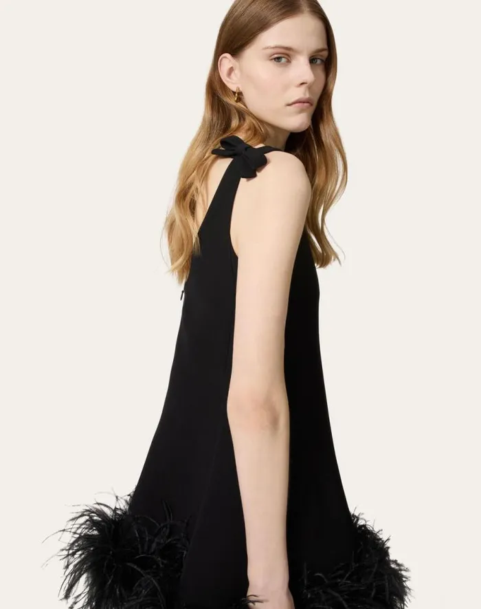 Valentino Dresses Woman Structured Couture Short Dress For Woman In Black Black Valentino Dresses Woman Structured Couture Short Dress For Woman In Black Black