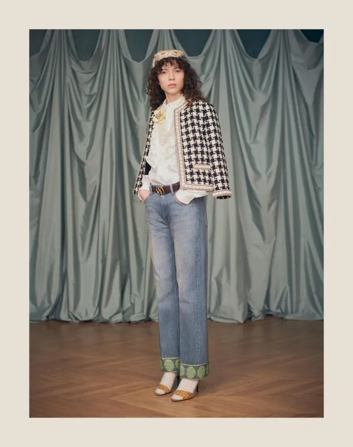 Valentino Jackets And Blazers Woman Embroidered Jacket In Damier Light Tweed For Woman In White Black White Black Valentino Jackets And Blazers Woman Embroidered Jacket In Damier Light Tweed For Woman In White Black White Black