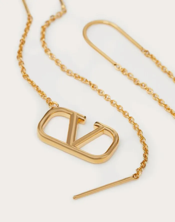 Valentino Jewelry Woman Vlogo Signature Earrings For Woman In Gold Gold Valentino Jewelry Woman Vlogo Signature Earrings For Woman In Gold Gold