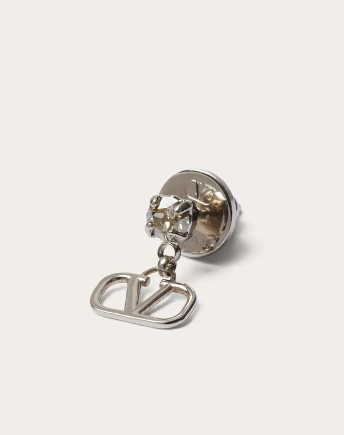 Valentino Jewelry Woman Vlogo Signature Earrings In Metal And Swarovski Crystals For Woman In Gold Gold Valentino Jewelry Woman Vlogo Signature Earrings In Metal And Swarovski Crystals For Woman In Gold Gold