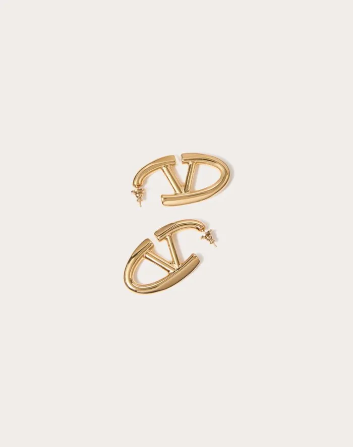 Valentino Jewelry Woman Vlogo The Bold Edition Metal Earrings For Woman In Transparent Transparent Valentino Jewelry Woman Vlogo The Bold Edition Metal Earrings For Woman In Transparent Transparent