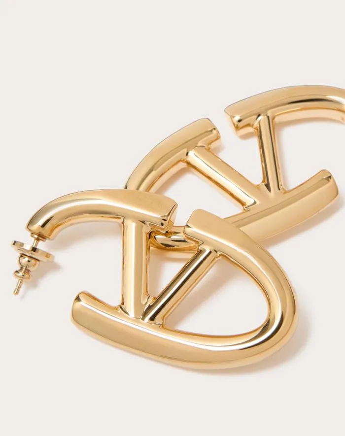 Valentino Jewelry Woman Vlogo The Bold Edition Metal Earrings For Woman In Transparent Transparent Valentino Jewelry Woman Vlogo The Bold Edition Metal Earrings For Woman In Transparent Transparent