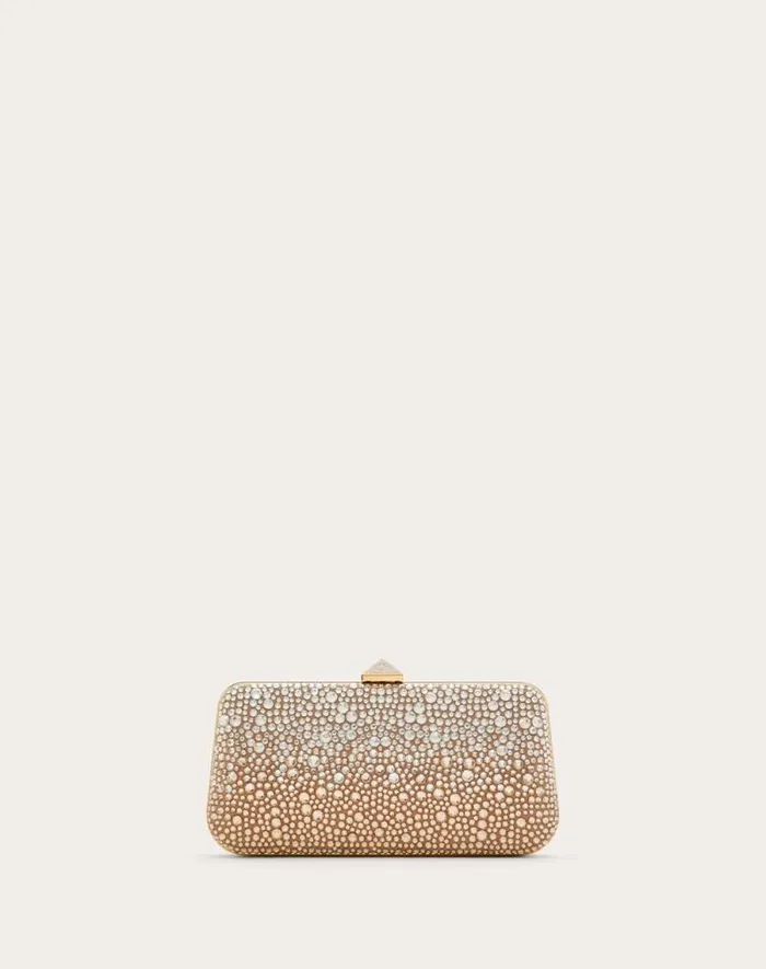 Valentino Mini Bags Woman Carry Secrets Rhinestone Minaudiere For Woman In Crystal Crystal Valentino Mini Bags Woman Carry Secrets Rhinestone Minaudiere For Woman In Crystal Crystal