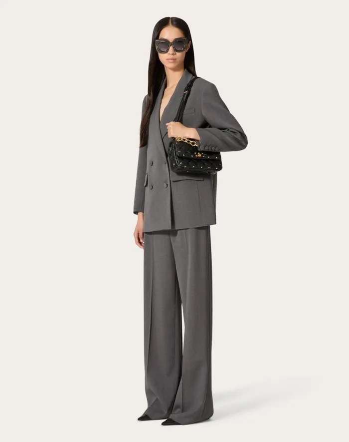 Valentino Pants And Shorts Woman Active Gabardine Pants For Woman In Grey Grey Valentino Pants And Shorts Woman Active Gabardine Pants For Woman In Grey Grey