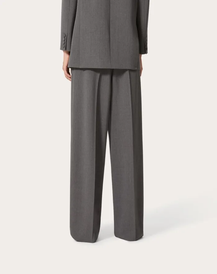 Valentino Pants And Shorts Woman Active Gabardine Pants For Woman In Grey Grey Valentino Pants And Shorts Woman Active Gabardine Pants For Woman In Grey Grey