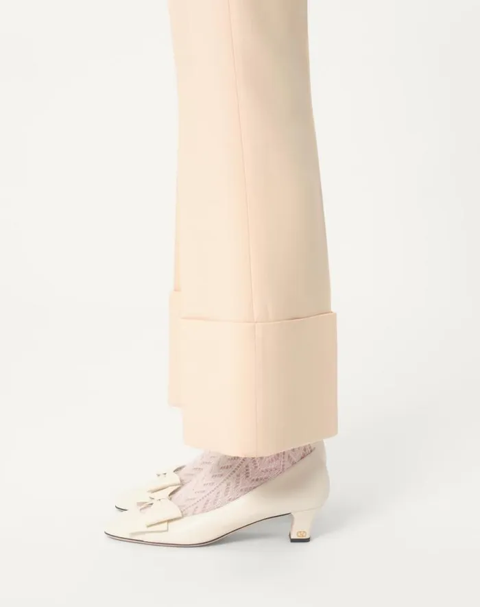 Valentino Pants And Shorts Woman Crepe Couture Pants For Woman In Ivory Ivory Valentino Pants And Shorts Woman Crepe Couture Pants For Woman In Ivory Ivory