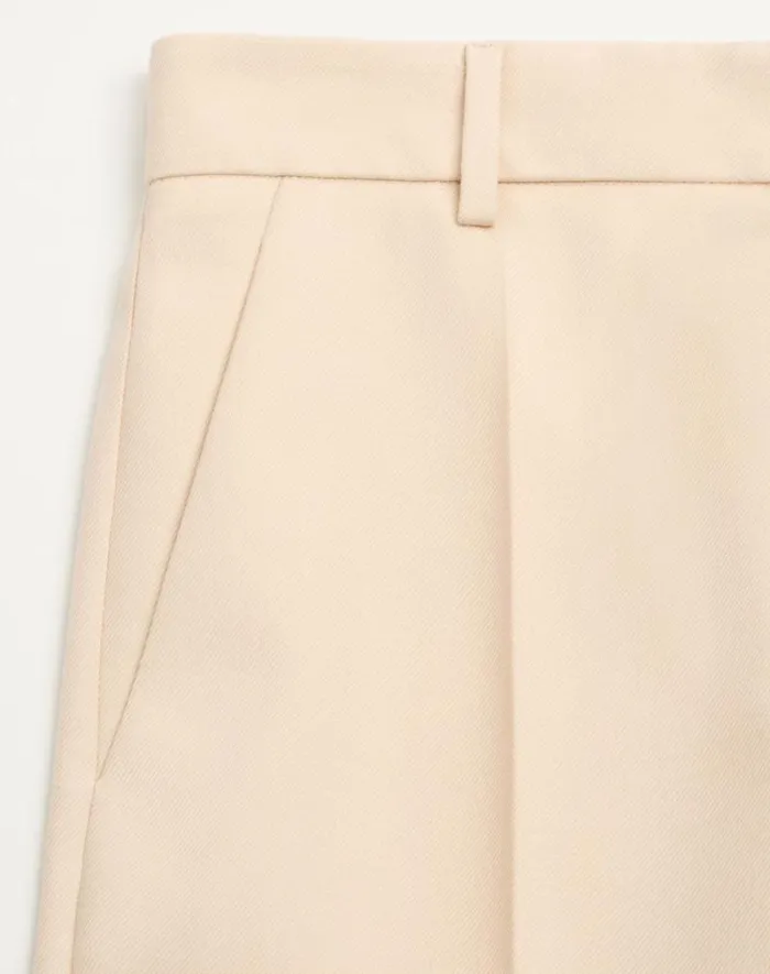 Valentino Pants And Shorts Woman Diagonal Dry Wool Pants For Woman In Ivory Ivory Valentino Pants And Shorts Woman Diagonal Dry Wool Pants For Woman In Ivory Ivory