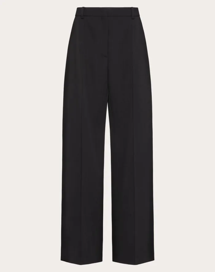 Valentino Pants And Shorts Woman Grisaille Pants For Woman In Black Black