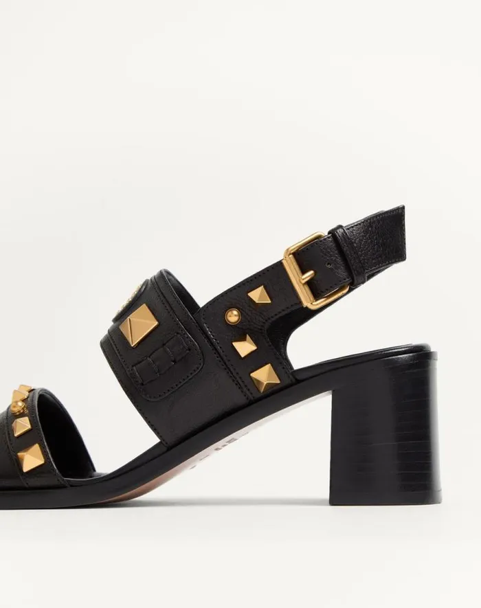 Valentino Sandals Woman Plaster Caster Buffalo Sandal 60mm For Woman In Black Black Valentino Sandals Woman Plaster Caster Buffalo Sandal 60mm For Woman In Black Black