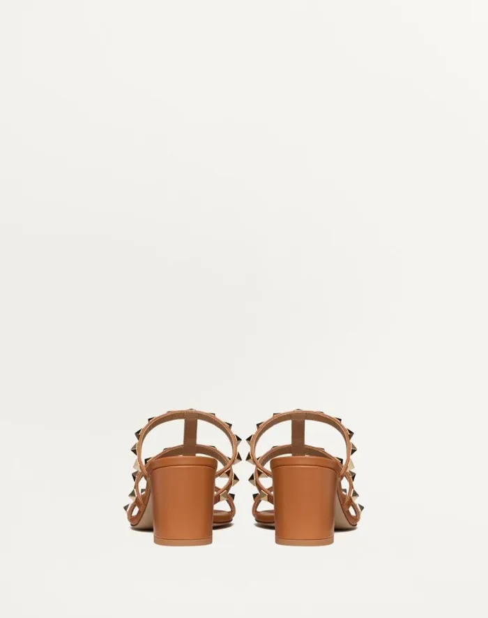 Valentino Sandals Woman Rockstud Calfskin Leather Slide Sandal 60 Mm For Woman In Light Ivory Light Ivory Valentino Sandals Woman Rockstud Calfskin Leather Slide Sandal 60 Mm For Woman In Light Ivory Light Ivory