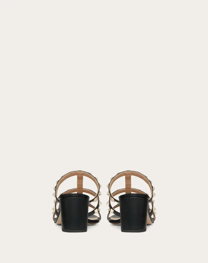 Valentino Sandals Woman Rockstud Calfskin Leather Slide Sandal 60 Mm For Woman In Light Ivory Light Ivory Valentino Sandals Woman Rockstud Calfskin Leather Slide Sandal 60 Mm For Woman In Light Ivory Light Ivory