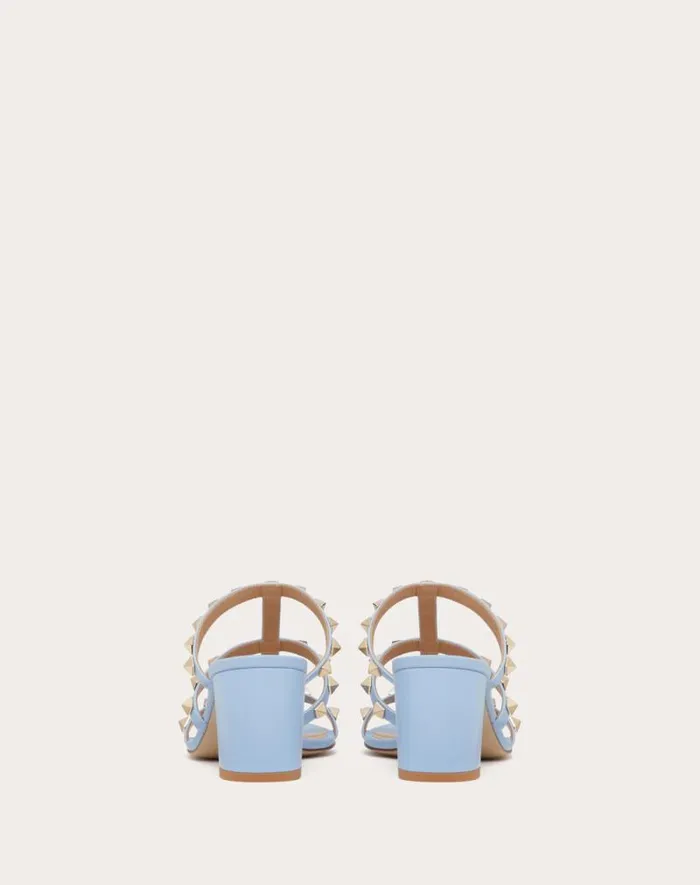 Valentino Sandals Woman Rockstud Calfskin Leather Slide Sandal 60 Mm For Woman In Light Ivory Light Ivory Valentino Sandals Woman Rockstud Calfskin Leather Slide Sandal 60 Mm For Woman In Light Ivory Light Ivory