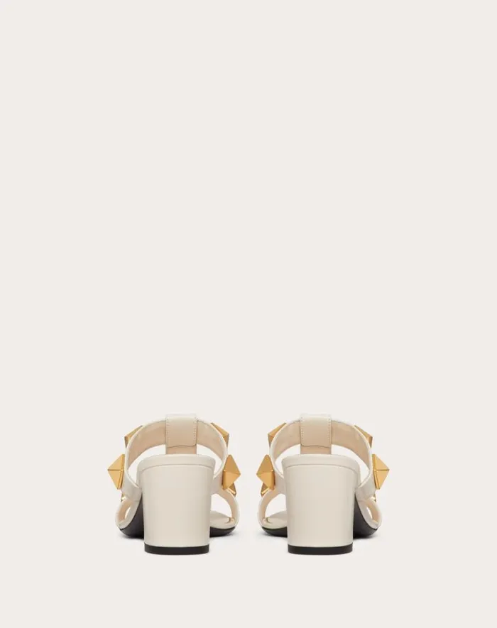 Valentino Sandals Woman Roman Stud Calfskin Slide Sandal 60 Mm For Woman In Rose Cannelle Rose Cannelle Valentino Sandals Woman Roman Stud Calfskin Slide Sandal 60 Mm For Woman In Rose Cannelle Rose Cannelle
