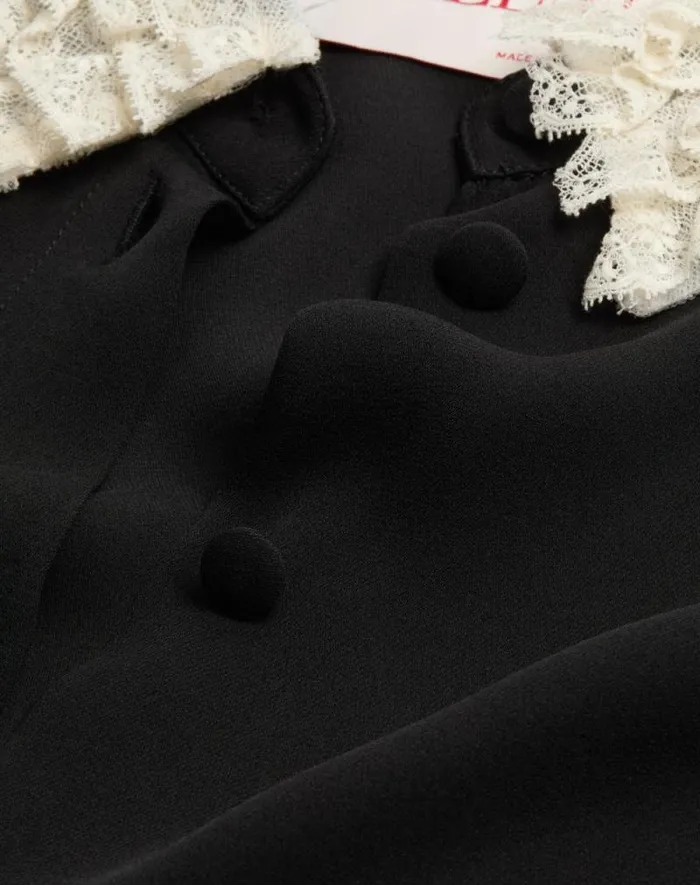 Valentino Shirts And Tops Woman Georgette Blouse For Woman In Ivory Ivory Valentino Shirts And Tops Woman Georgette Blouse For Woman In Ivory Ivory