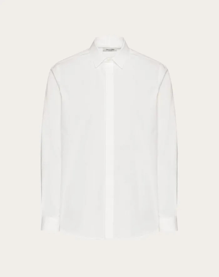 Valentino Shirts Man Cotton Shirt For Man In White White