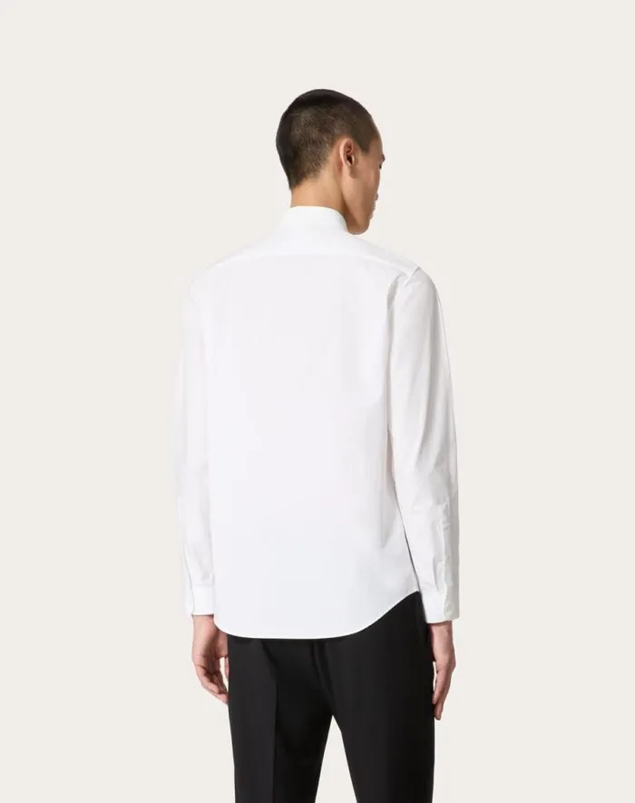 Valentino Shirts Man Cotton Shirt For Man In White White
