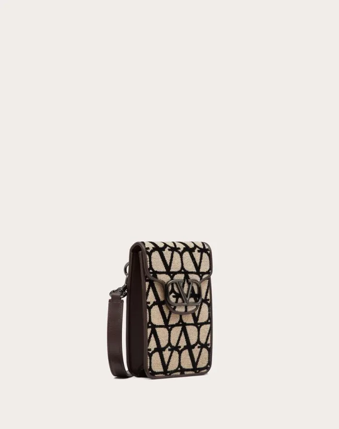 Valentino Shoulder Bags Man Loco039 Toile Iconographe Cross Body Mini Bag For Man In Beigeblack Beigeblack Valentino Shoulder Bags Man Loco039 Toile Iconographe Cross Body Mini Bag For Man In Beigeblack Beigeblack