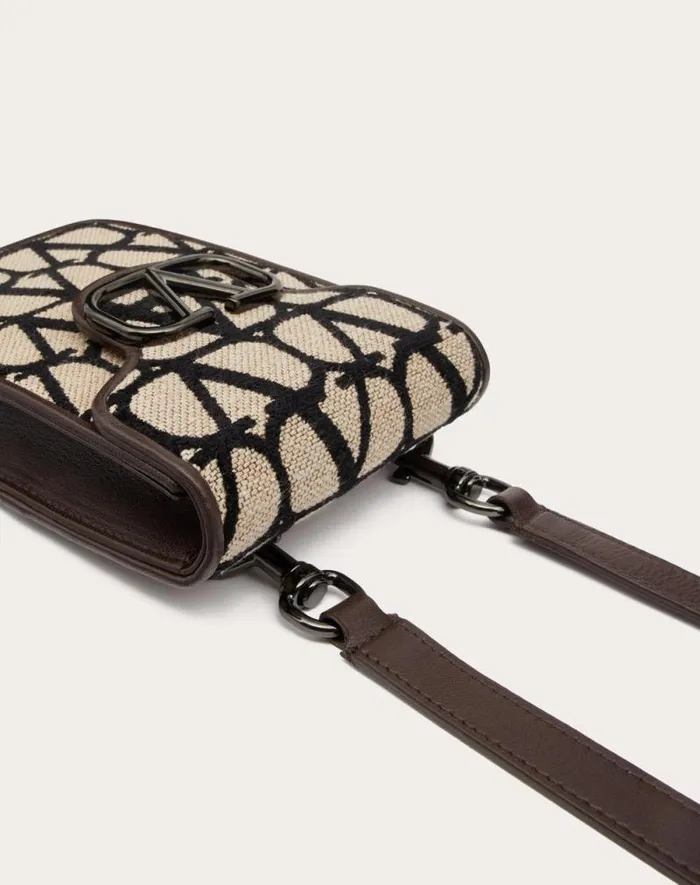 Valentino Shoulder Bags Man Loco039 Toile Iconographe Cross Body Mini Bag For Man In Beigeblack Beigeblack Valentino Shoulder Bags Man Loco039 Toile Iconographe Cross Body Mini Bag For Man In Beigeblack Beigeblack