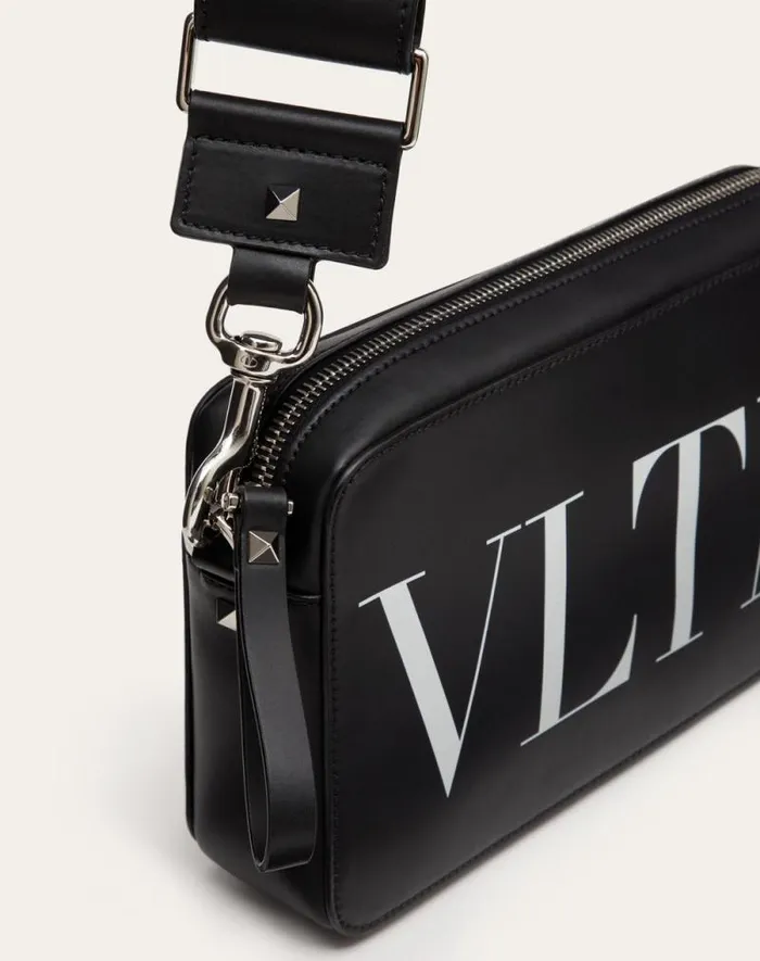 Valentino Shoulder Bags Man Vltn Leather Crossbody Bag For Man In Blackwhite Blackwhite Valentino Shoulder Bags Man Vltn Leather Crossbody Bag For Man In Blackwhite Blackwhite