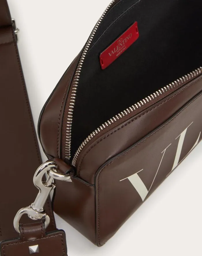 Valentino Shoulder Bags Man Vltn Leather Crossbody Bag For Man In Blackwhite Blackwhite Valentino Shoulder Bags Man Vltn Leather Crossbody Bag For Man In Blackwhite Blackwhite