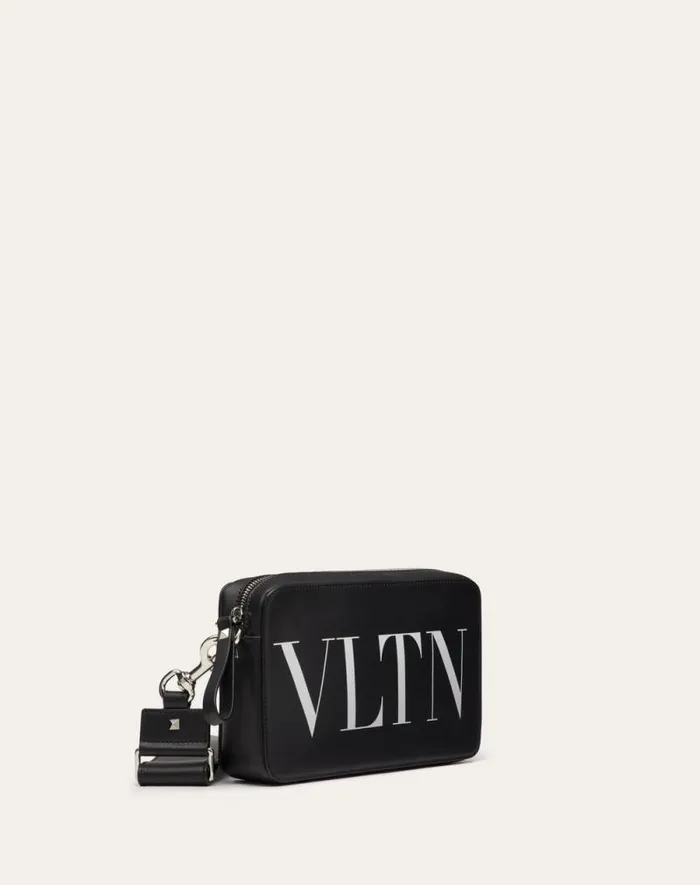 Valentino Shoulder Bags Man Vltn Leather Crossbody Bag For Man In Blackwhite Blackwhite Valentino Shoulder Bags Man Vltn Leather Crossbody Bag For Man In Blackwhite Blackwhite