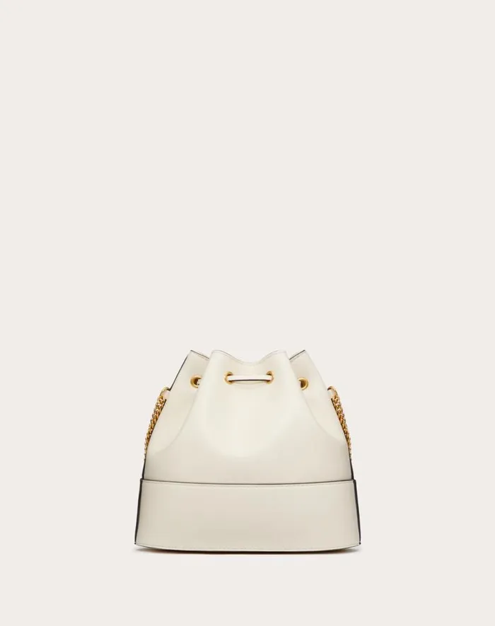 Valentino Shoulder Bags Woman Mini Bucket Bag In Nappa With Vlogo Signature Chain For Woman In Black Black Valentino Shoulder Bags Woman Mini Bucket Bag In Nappa With Vlogo Signature Chain For Woman In Black Black