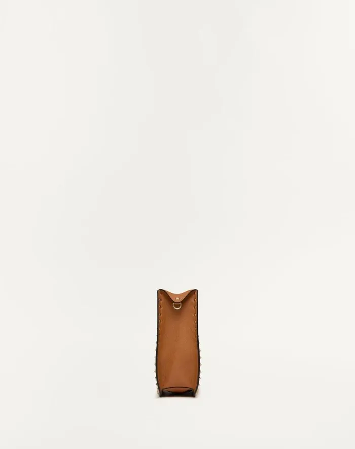Valentino Shoulder Bags Woman Rockstud Grainy Calfskin Hobo Bag For Woman In Beige Beige Valentino Shoulder Bags Woman Rockstud Grainy Calfskin Hobo Bag For Woman In Beige Beige