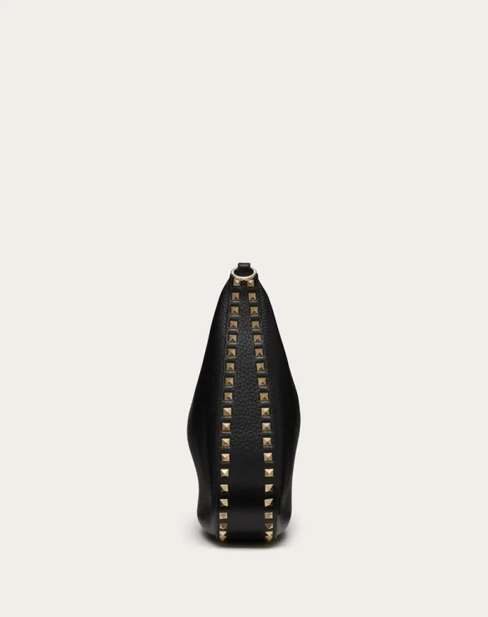 Valentino Shoulder Bags Woman Valentino Garavani Rockstud Hobo Bag In Grainy Calfskin For Woman In Almond Almond Valentino Shoulder Bags Woman Valentino Garavani Rockstud Hobo Bag In Grainy Calfskin For Woman In Almond Almond