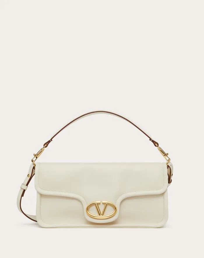 Valentino Shoulder Bags Woman Vlogo 1960 Nappa Leather Shoulder Bag For Woman In Black Black Valentino Shoulder Bags Woman Vlogo 1960 Nappa Leather Shoulder Bag For Woman In Black Black