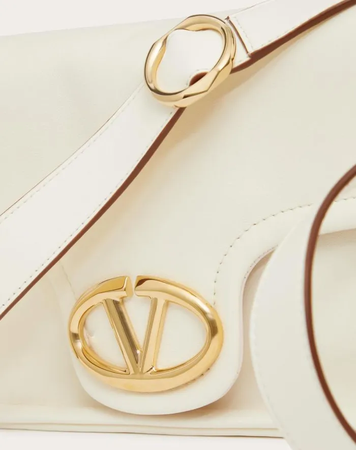 Valentino Shoulder Bags Woman Vlogo 1960 Nappa Leather Shoulder Bag For Woman In Black Black Valentino Shoulder Bags Woman Vlogo 1960 Nappa Leather Shoulder Bag For Woman In Black Black