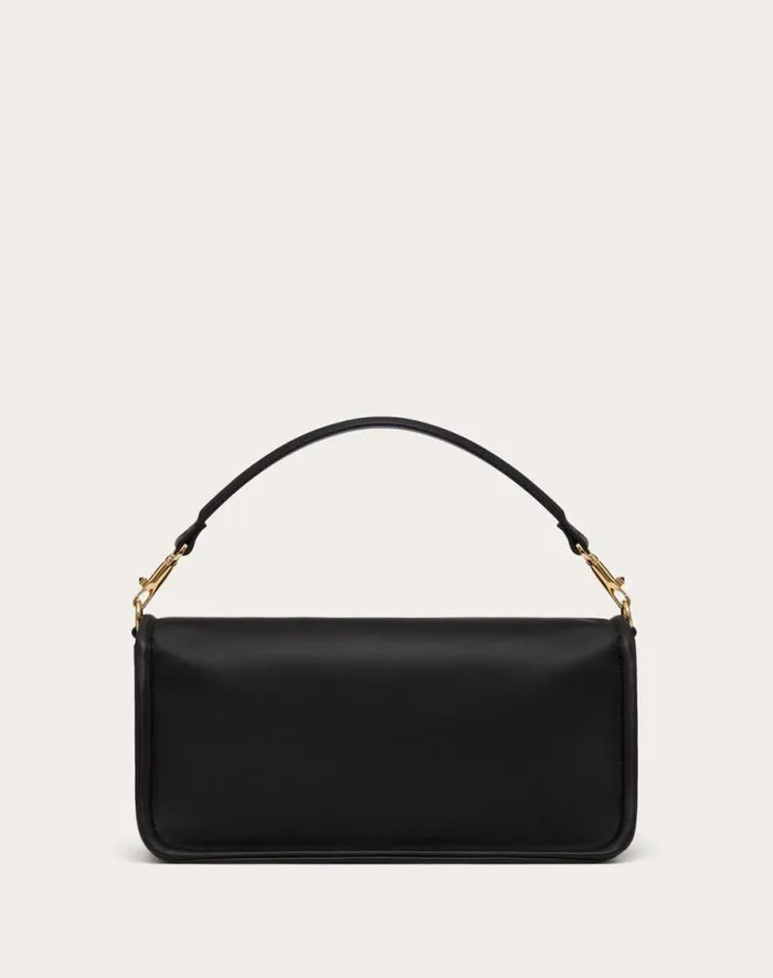 Valentino Shoulder Bags Woman Vlogo 1960 Nappa Leather Shoulder Bag For Woman In Black Black Valentino Shoulder Bags Woman Vlogo 1960 Nappa Leather Shoulder Bag For Woman In Black Black