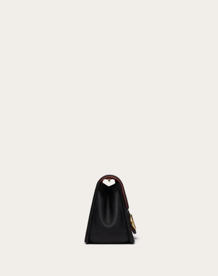 Valentino Shoulder Bags Woman Vlogo 1960 Nappa Leather Shoulder Bag For Woman In Black Black Valentino Shoulder Bags Woman Vlogo 1960 Nappa Leather Shoulder Bag For Woman In Black Black