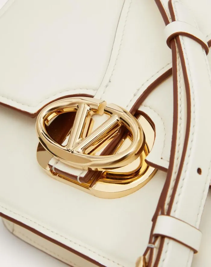 Valentino Shoulder Bags Woman Vlogo O039clock Small Nappa Leather Shoulder Bag With Chain For Woman In Ivory Ivory Valentino Shoulder Bags Woman Vlogo O039clock Small Nappa Leather Shoulder Bag With Chain For Woman In Ivory Ivory