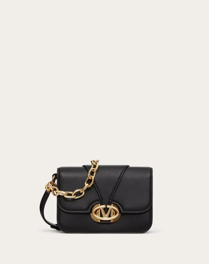 Valentino Shoulder Bags Woman Vlogo O039clock Small Nappa Leather Shoulder Bag With Chain For Woman In Ivory Ivory Valentino Shoulder Bags Woman Vlogo O039clock Small Nappa Leather Shoulder Bag With Chain For Woman In Ivory Ivory