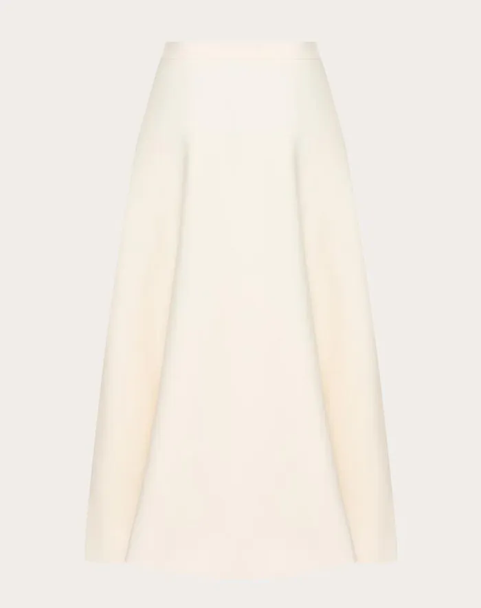 Valentino Skirts Woman Crepe Couture Midi Skirt For Woman In Ivory Ivory Valentino Skirts Woman Crepe Couture Midi Skirt For Woman In Ivory Ivory
