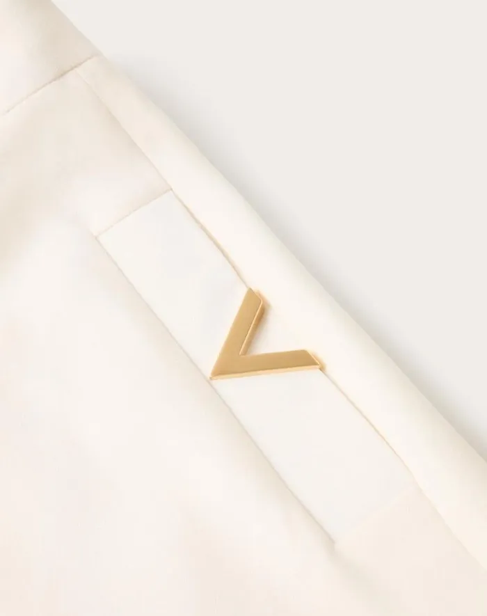 Valentino Skirts Woman Crepe Couture Midi Skirt For Woman In Ivory Ivory Valentino Skirts Woman Crepe Couture Midi Skirt For Woman In Ivory Ivory