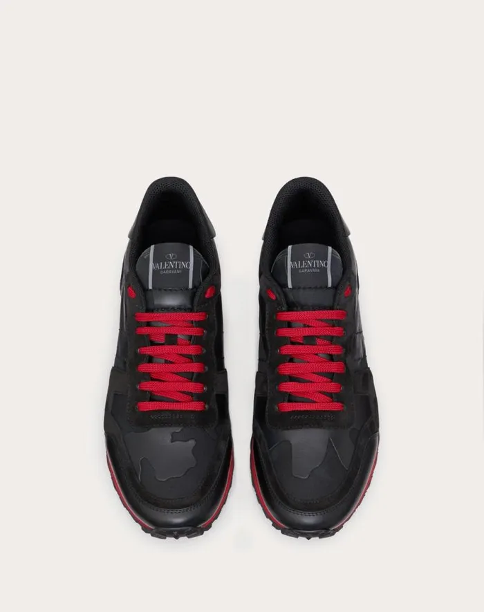 Valentino Sneakers Man For Man In Black Black Valentino Sneakers Man For Man In Black Black