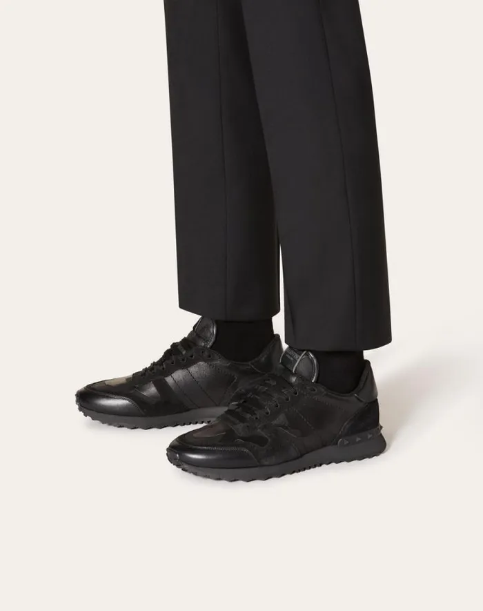 Valentino Sneakers Man For Man In Black Black Valentino Sneakers Man For Man In Black Black